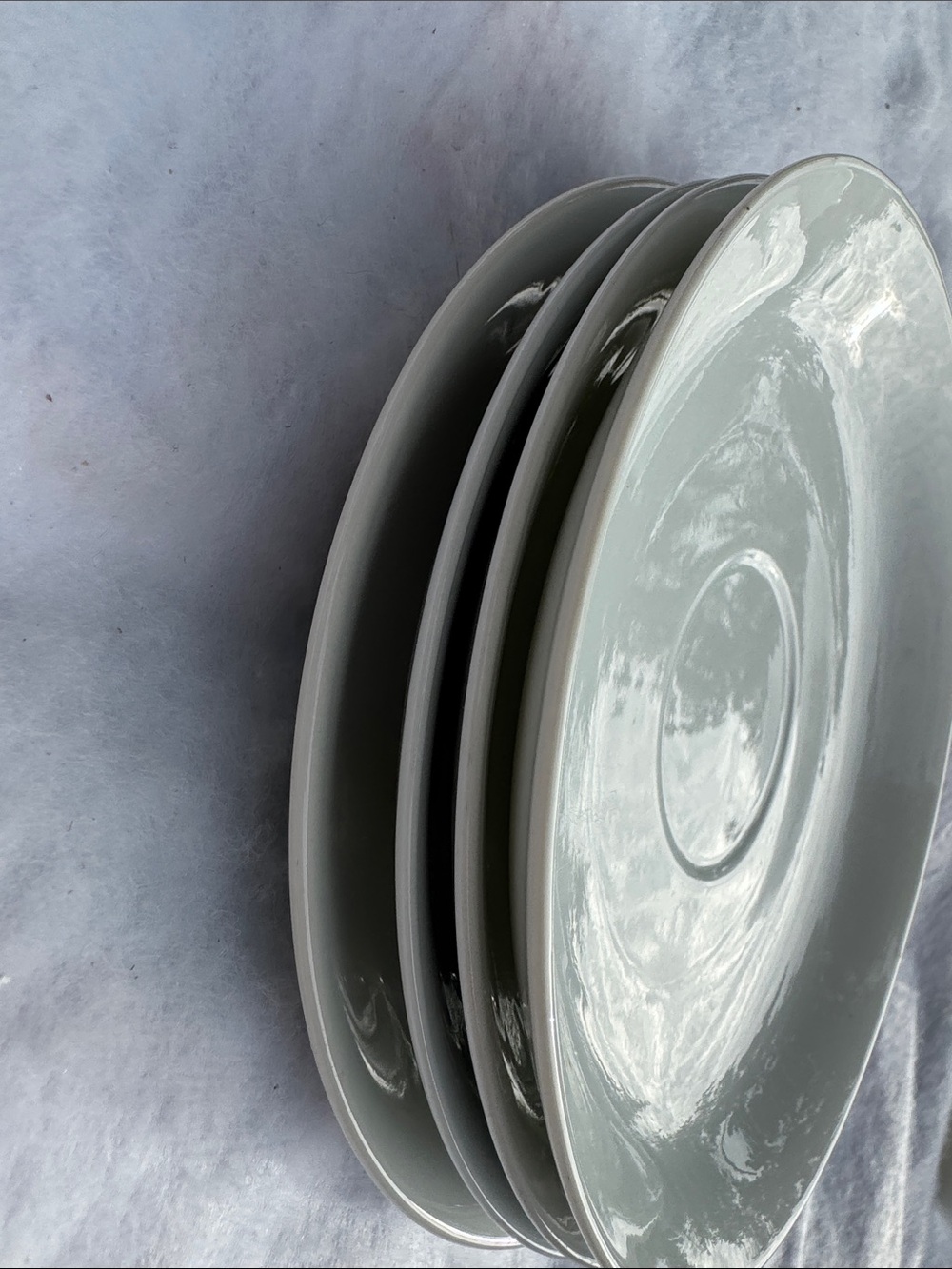 White Ceramic Saucer Set - Elegant Everyday Serving - Picture 8 of 11